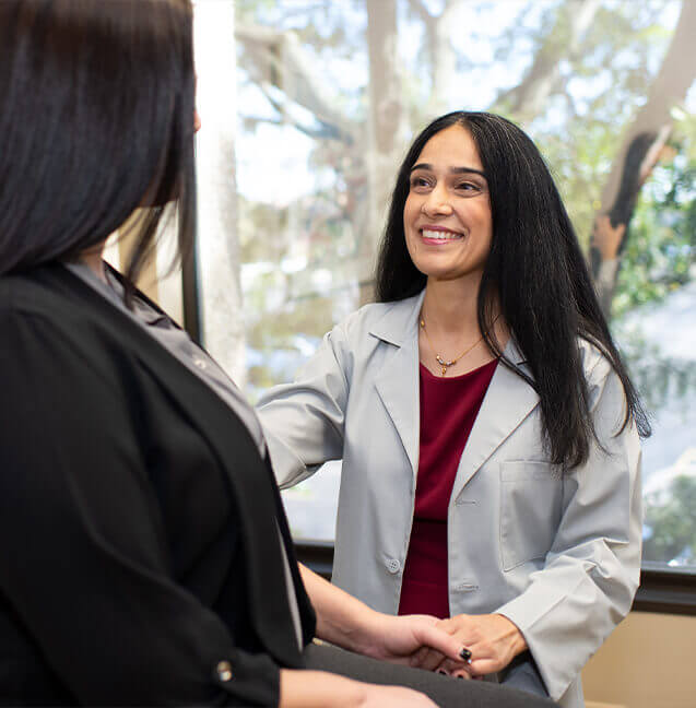 ObGyn Doctor talking to patient