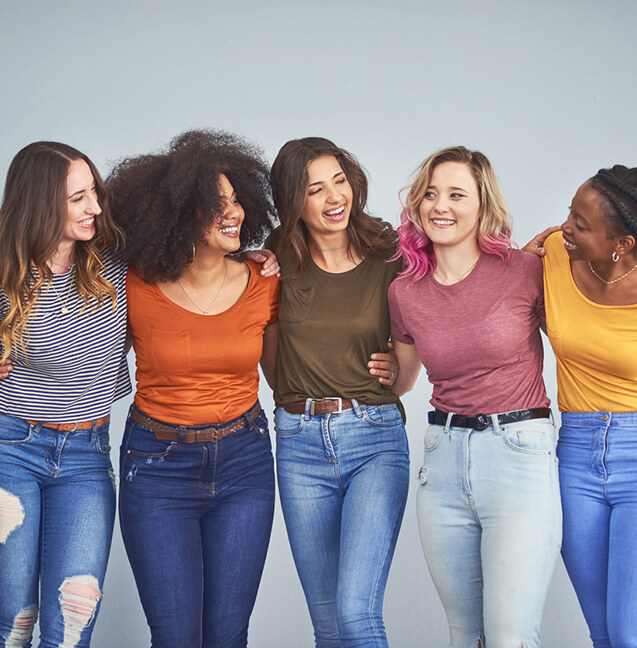 group of women smiling