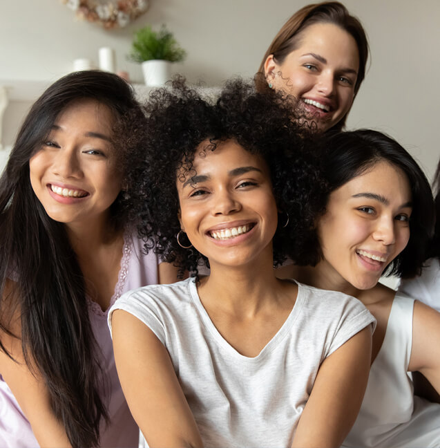 group of women smiling