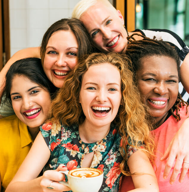 group of woman smiling