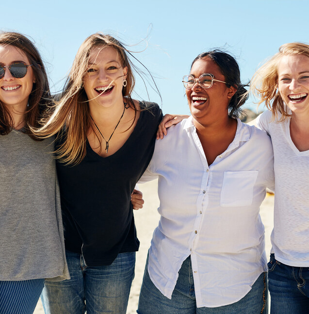 group of women smiling