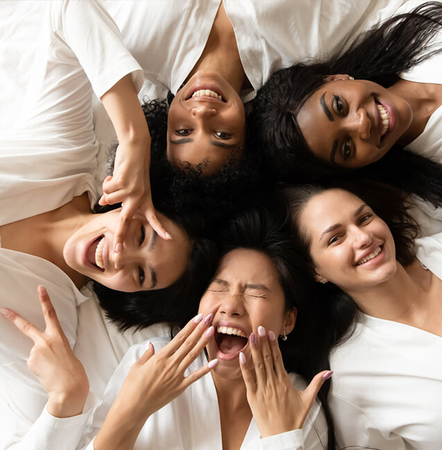 group of women smiling